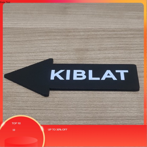BARU Sign Kiblat Acrylic | Papan Sign Board Akrilik