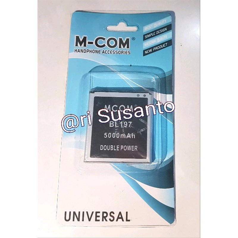 Battery Batre Baterai Double Power Mcom Lenovo A800 A820 s868T s720 S750 A798 BL-197 BL197 BL 197