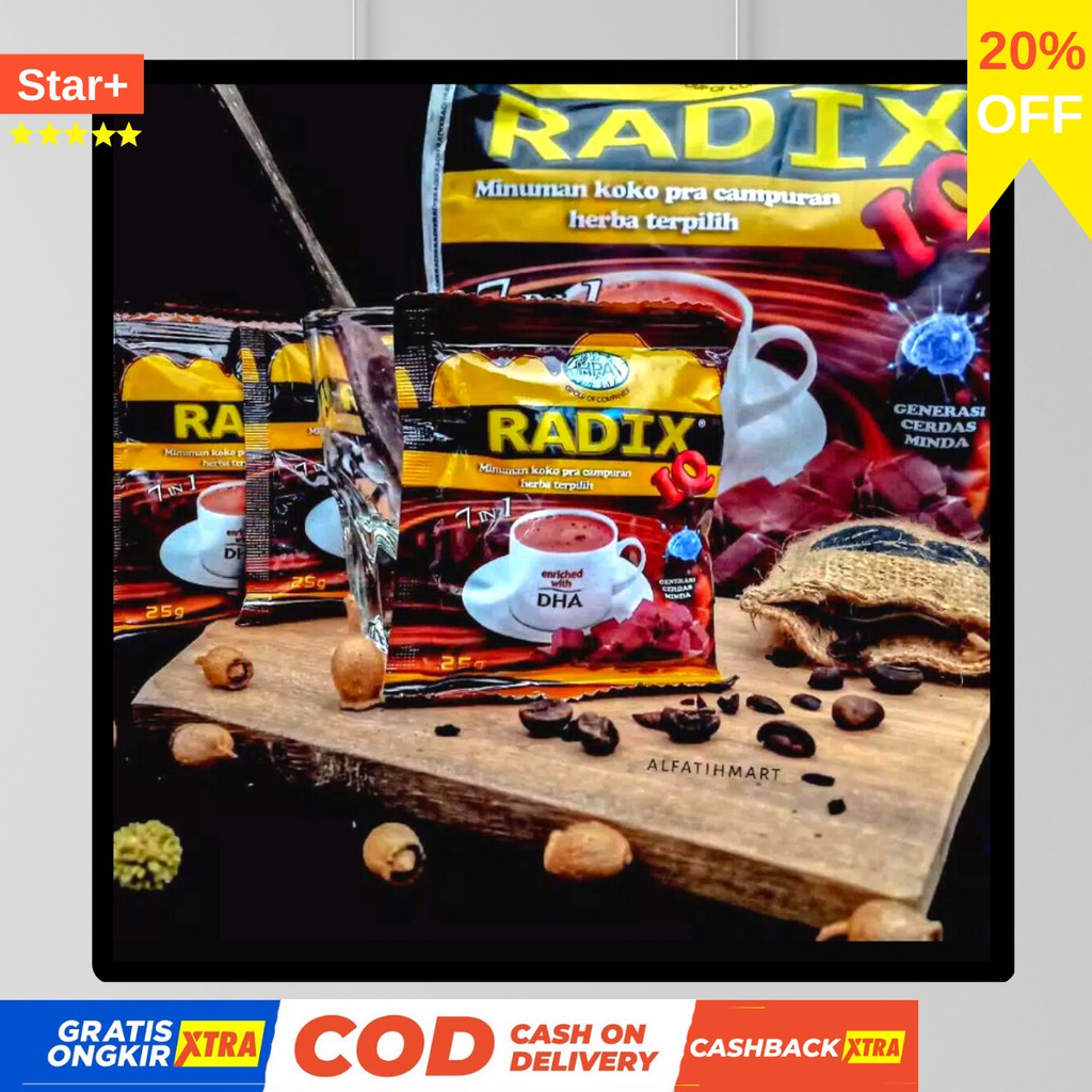 RADIX IQ HERBAL KECERDASAN BALITA/ANAK & IBU HAMIL(MinyakIkan/Kurma/Pegagan/GinkoBiloba)