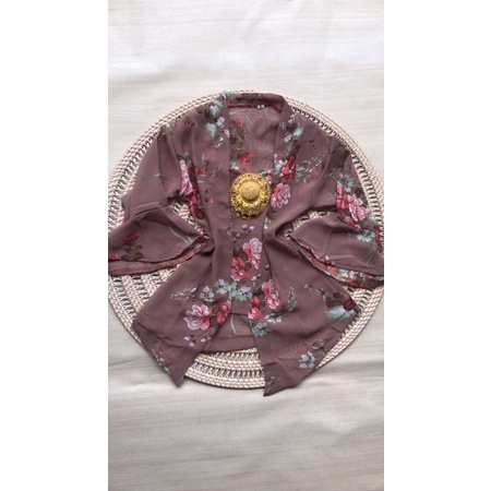 Kebaya jadi sifon anak motif bunga