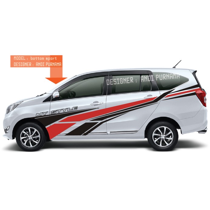 Stiker Mobil Sigra Calya Avanza Xenia Ertiga Innova Shopee Indonesia