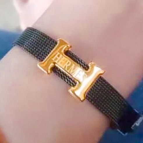 Charm gelang anak dan dewasa emas asli kadar 700 70 16k tali liontin merk branded H Hermess ringan 1 satu gram gr g tali gold bracelet