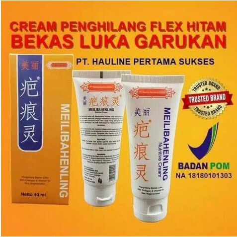 Melibahenling  40ML Obat Penghilang Bekas Luka Bakar Hitam Koreng Di Wajah Cream Krim Penghilang Bek