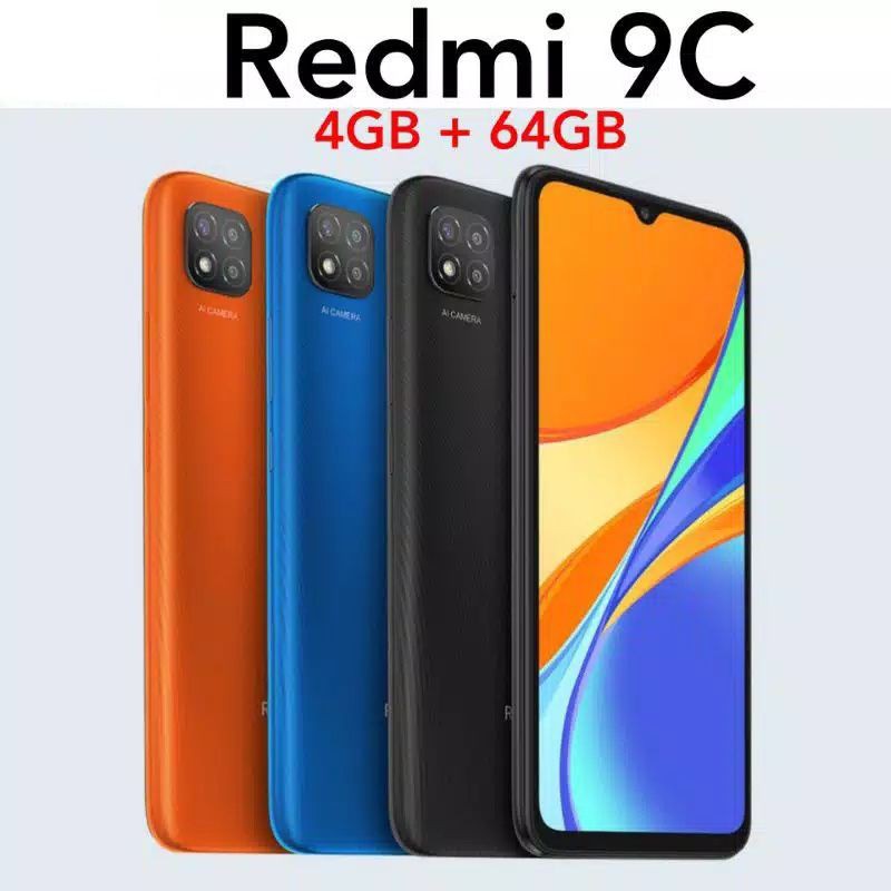 Xiaomi Redmi 9C 4/64 TAM Garansi Resmi RAM 4GB 64GB