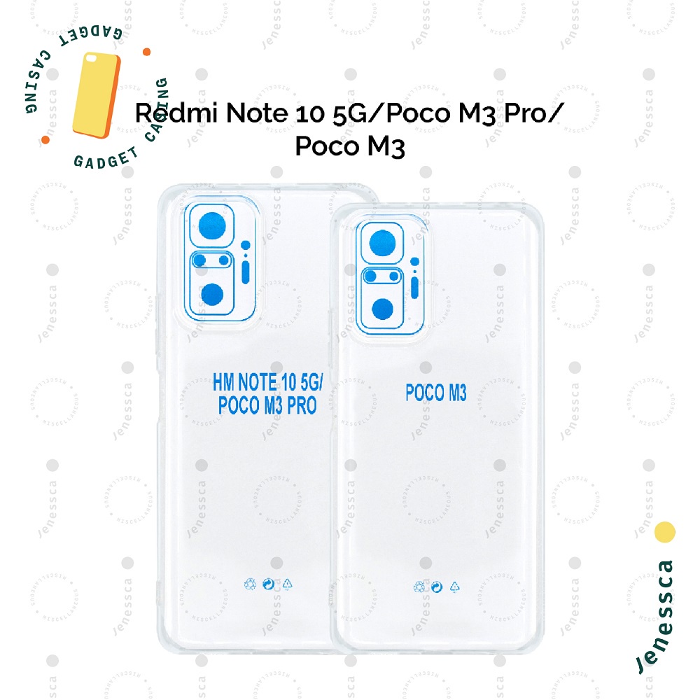 Casing Poco M3 Pro/Redmi Note 10 5G/Poco M3 Case TPU Transparan Bening