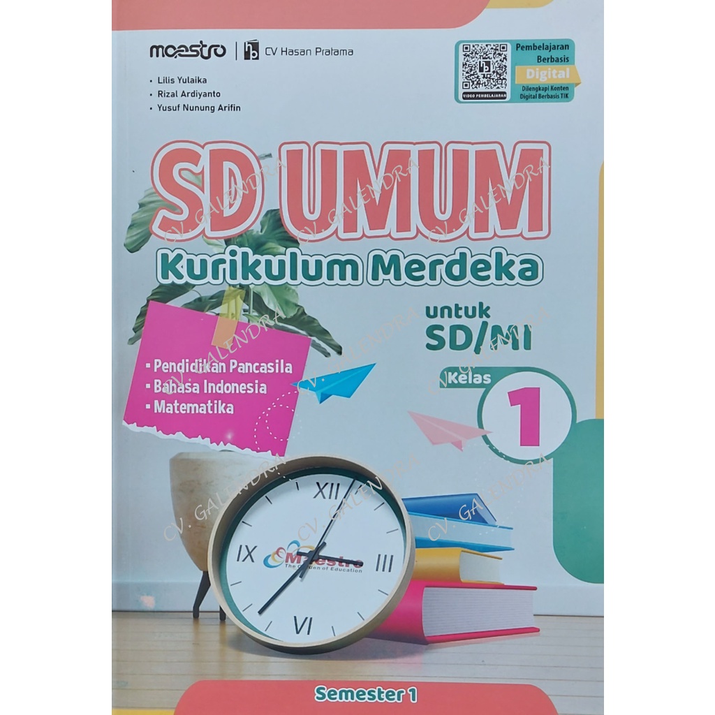 Buku SD UMUM Kurikulum Merdeka SD/MI Kls 1 Semester 1 – Maestro