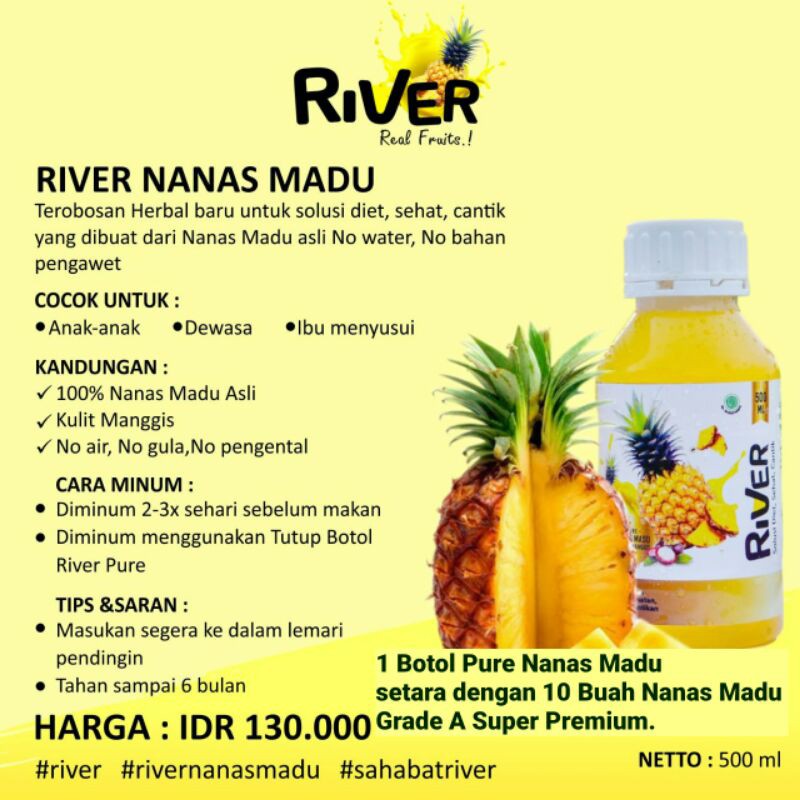 River Pure Nanas Madu Indonesia