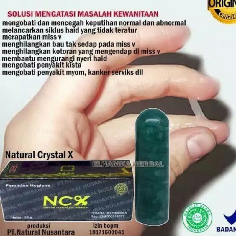 NCX / NATURAL CRYSTAL X / CRISTAL X ORIGINAL NASA Obat perawatan Miss v
