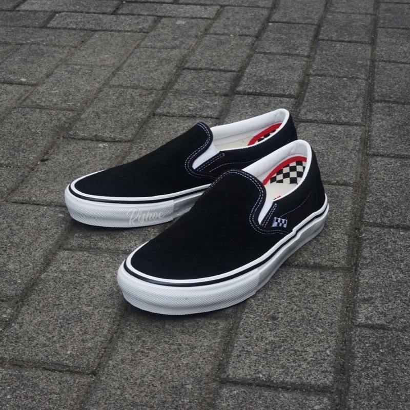 Vans Slip On Skate Pro Black White