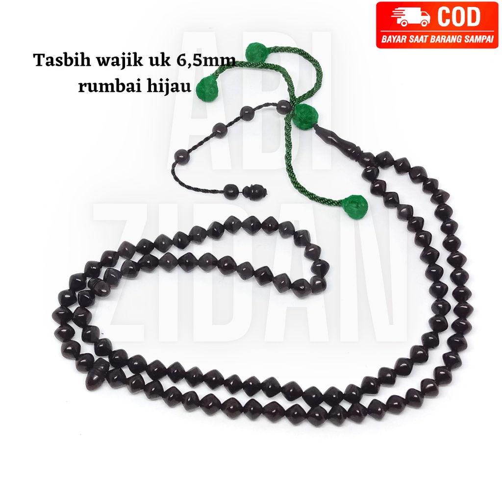 tasbih kokkah kaokah kaukah koka kaoka asli original model wajik rumbai uk 6,5 mm