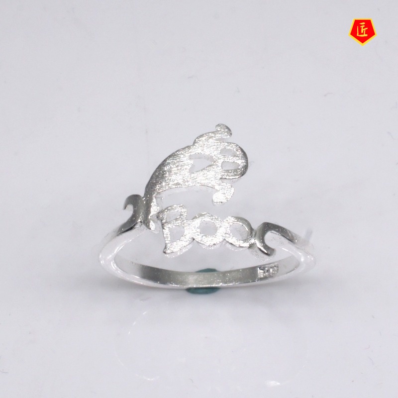 [Ready Stock]925 Silver Creative Anime Ghost Ring Halloween Ornaments