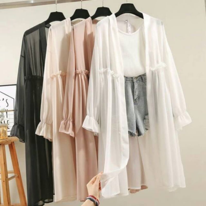Delaya Outer | Outer Wanita Panjang | Aurora Outer | CARDIGAN WANITA PANJANG