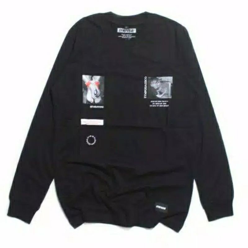 TSHIRT LONGSLEEVE-HITAM-LONGSLEEVE