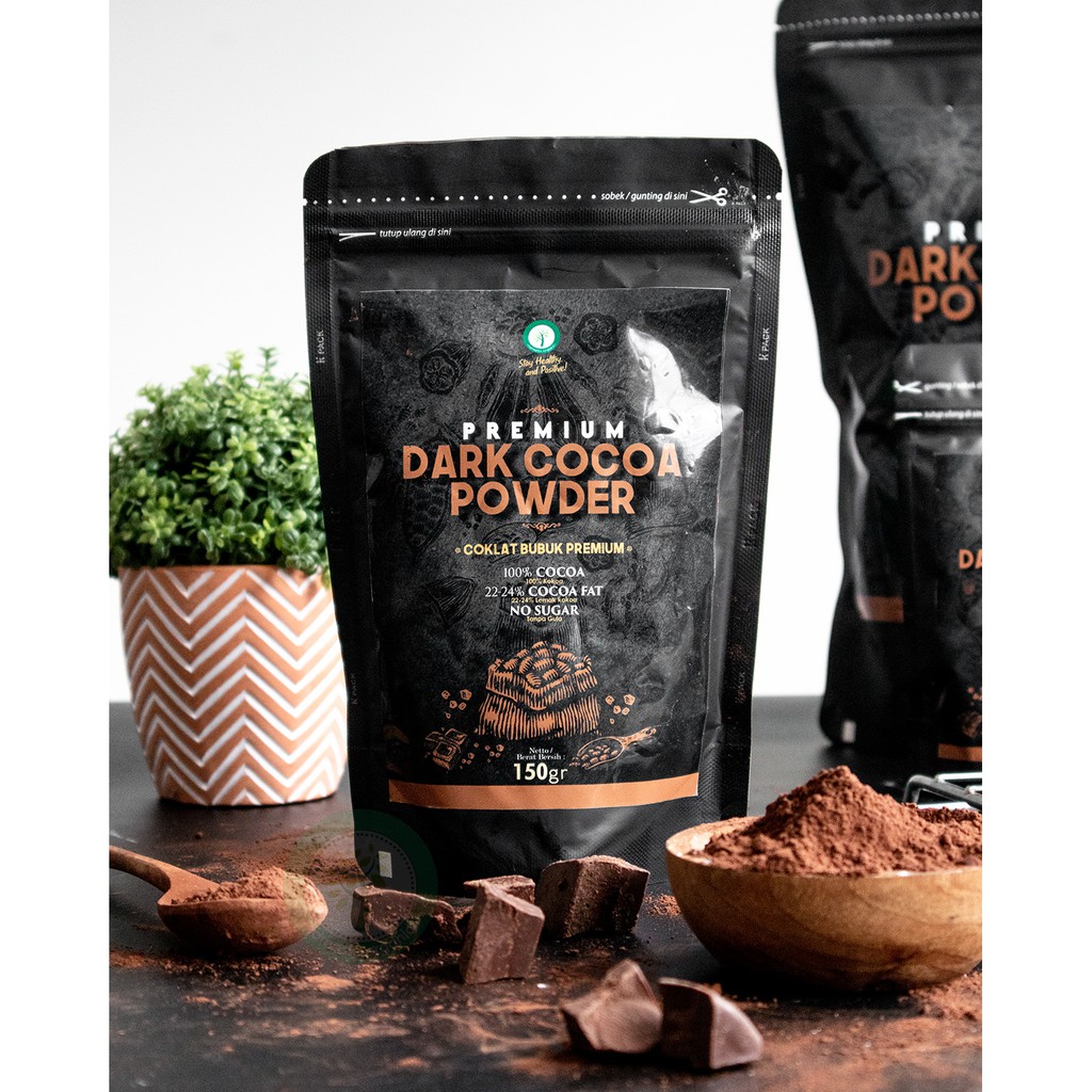 

PREMIUM DARK COCOA POWDER - COKLAT BUBUK PREMIUM 150GR