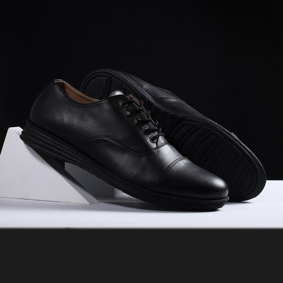 OXFORD MANA BLACK |ManNeedMe x Monday| Sepatu Pantofel Pria Formal ORIGINAL