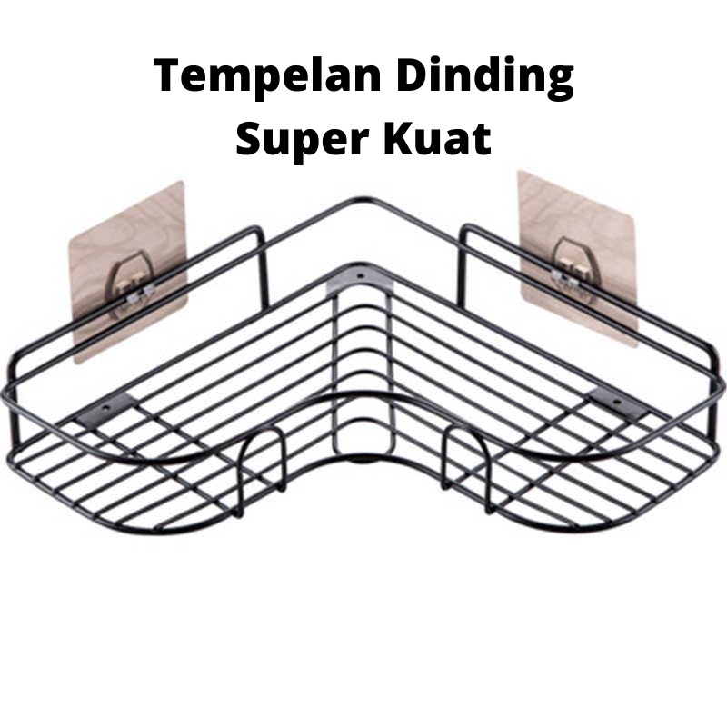 Tempelan Dinding Super Kuat Hook Rak Sudut Gantung Gantungan Hook Rak Sudut Tempelan Kait Rak Sudut Hook 8x8cm