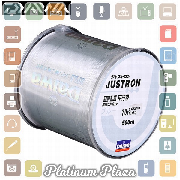 JUSTRON Senar Tali Benang Pancing Nylon Series Braided Thick Line 0.4 500 - Transp Grab Medan