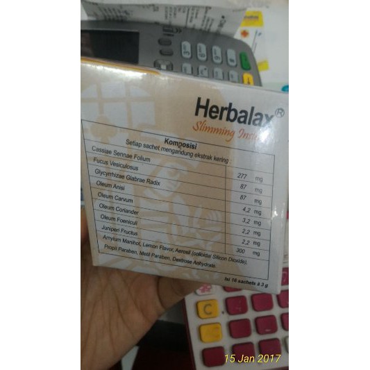 herbalax slimming instant   slimming tea   teh penurun berat badan