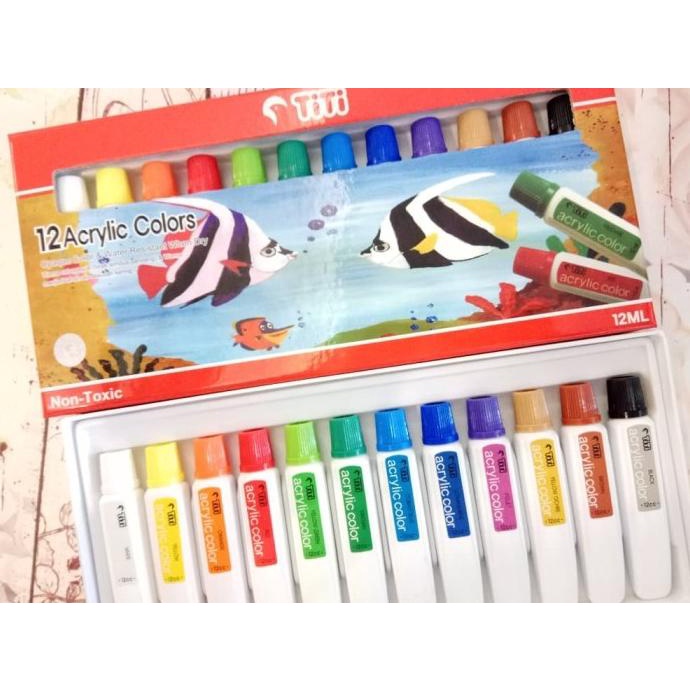 

+%+%+%] Cat Acrylic Titi 12 warna