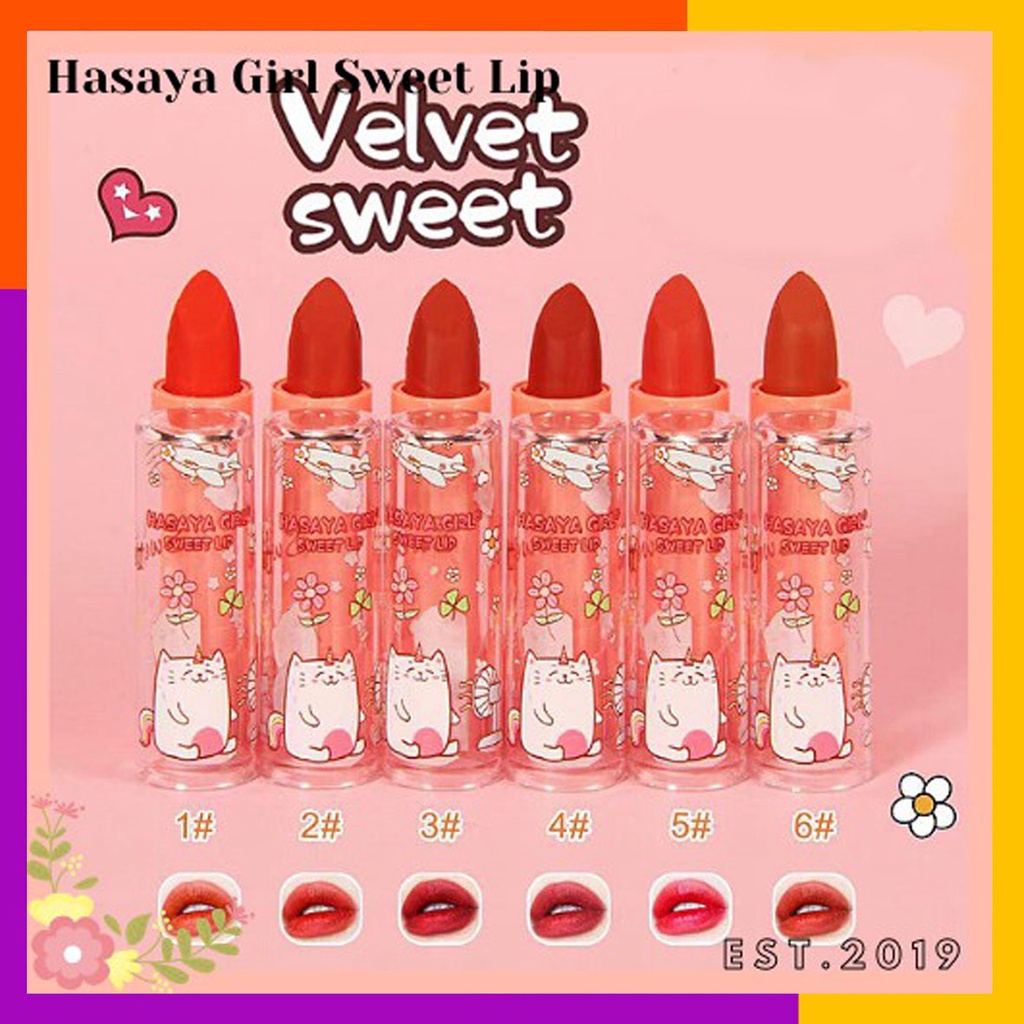 Lipstick Putar Hasaya Girl Velvet Sweet Lip