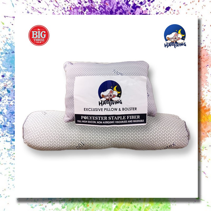 HAOLIVING Bantal / Guling Premium - Super Soft Pillow Bolster kepala empuk tidur - hao thebig3