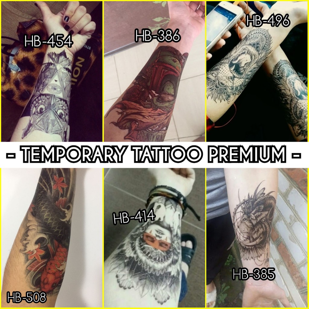 STICKER TATO SEMENTARA TEMPORARY TATTOO MAORI TRIBAL POLYNESIAN 3D