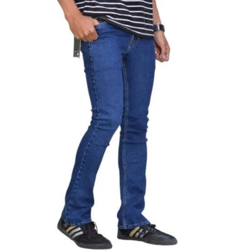 [COD] Celana Jeans Pria Skinny Slim Fit Panjang Melar