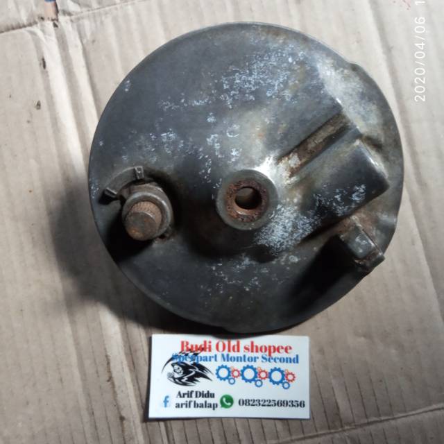 Panel/ tutup tromol depan yamaha v75/v80 ori