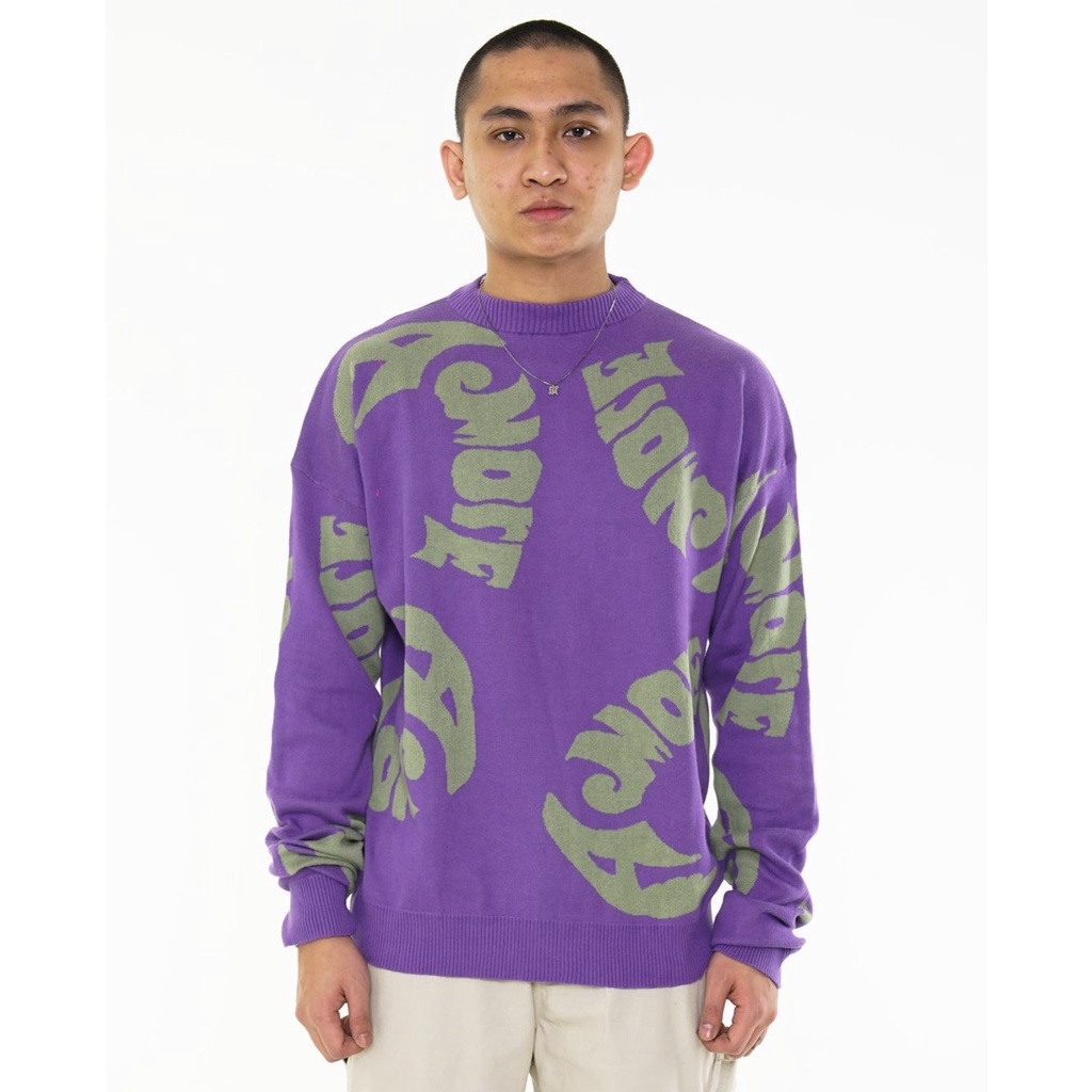 A More Mindful Era A More Knitwear Crewneck - Dark Purple
