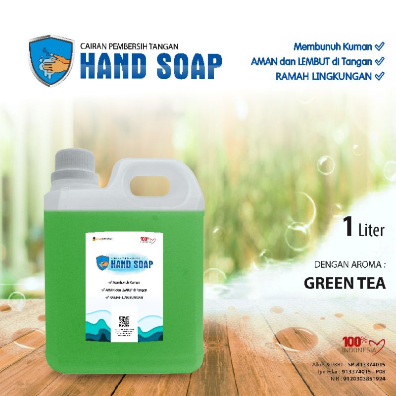 HandSoap pembersih tangan aneka aroma buah segar kemasan jurigen 1 liter