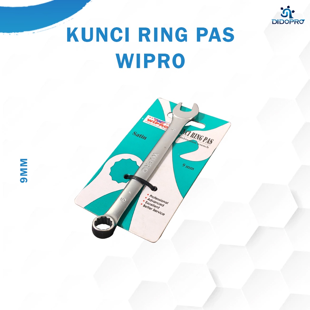 Kunci ring pas 9 mm 9mm Satin WIPRO