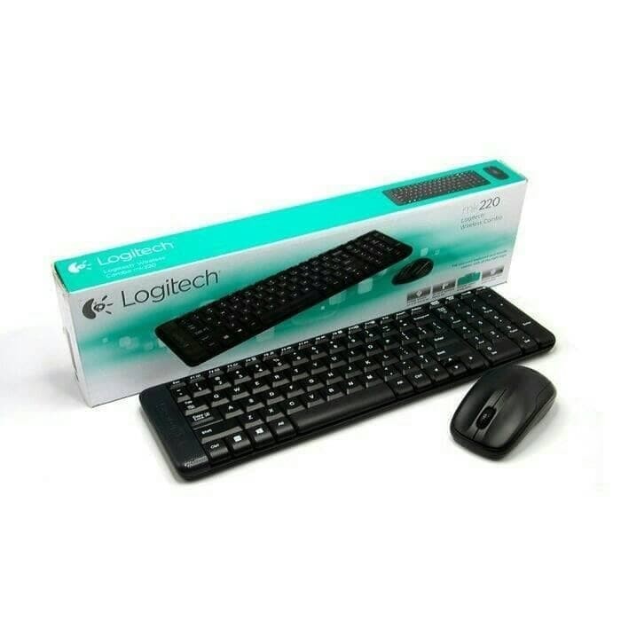 Logitech Wireless Mouse &amp; Keyboard MK220 Original Garansi Resmi