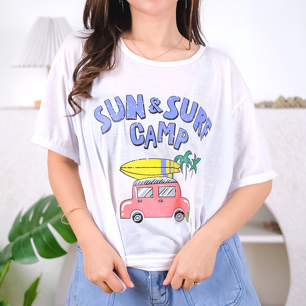 AFI - MC - Kaos Oversize Wanita Sun Surf (LD 106, P 65) *