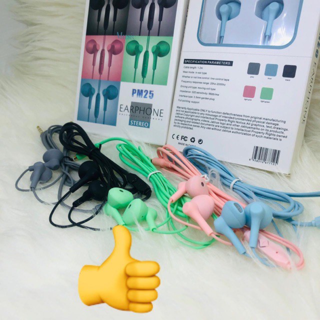 Headset JBL Earphone Handsfree JBL PM-25 Stereo Super Bass