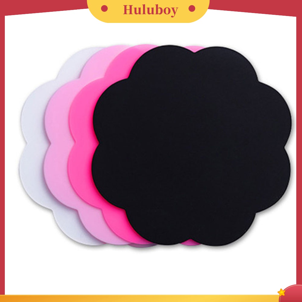 Huluboy Huluboy♡ 2pcs Palet Butterfly Bulat Bahan Silikon Untuk Mencampur Warna Kutek