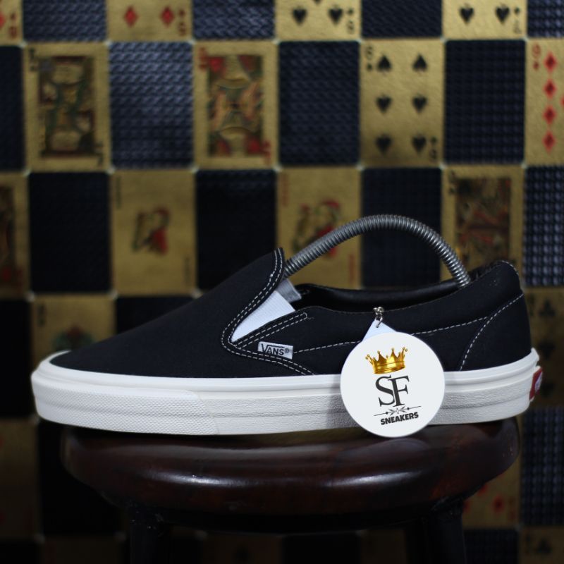 Vans Slip On Black White OG Waffle DT Grade Original BNIB