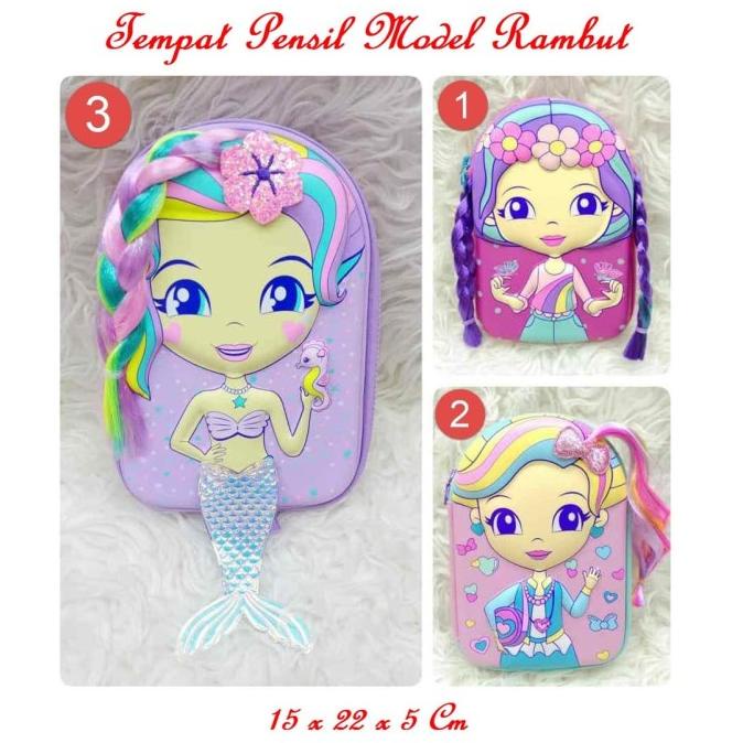 

Office & Stationery | Alat Tulis | Kotak Pensil Model Smiggle Mermaid / Hardcase Boxes Pencil Mermaid | Best Seller