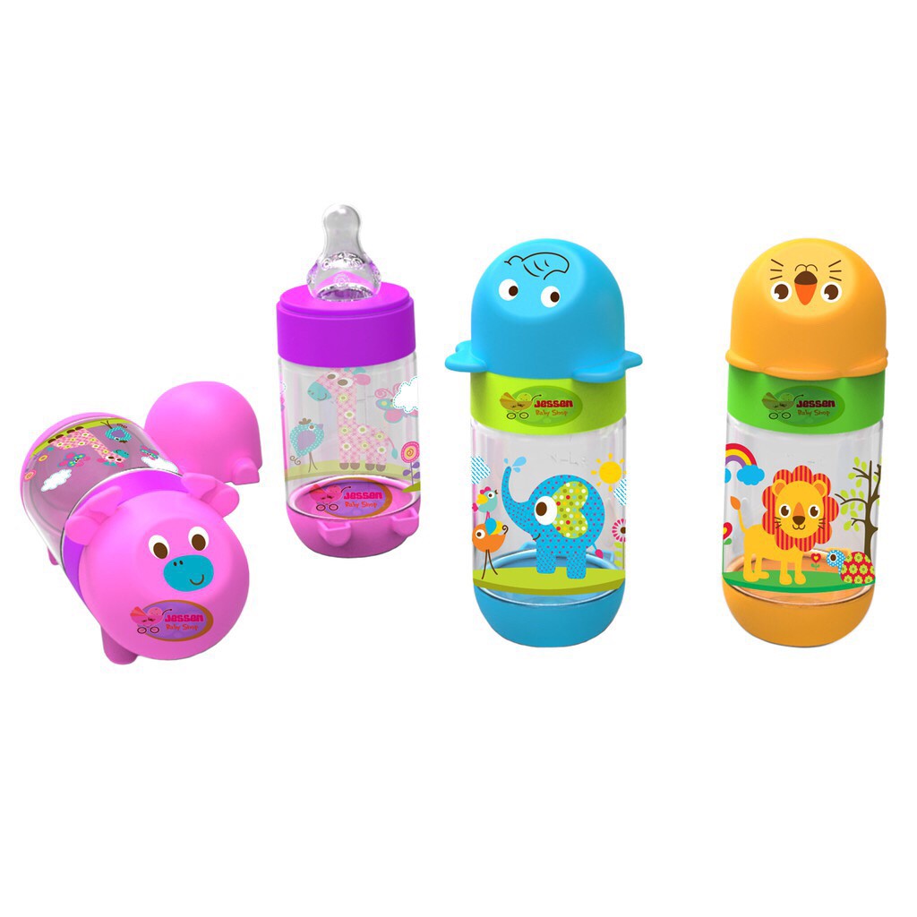 Botol Susu Bayi Baby Safe AP001 AP002 Slim Neck Character 125ml 250 ml / Babysafe Milk Bottle