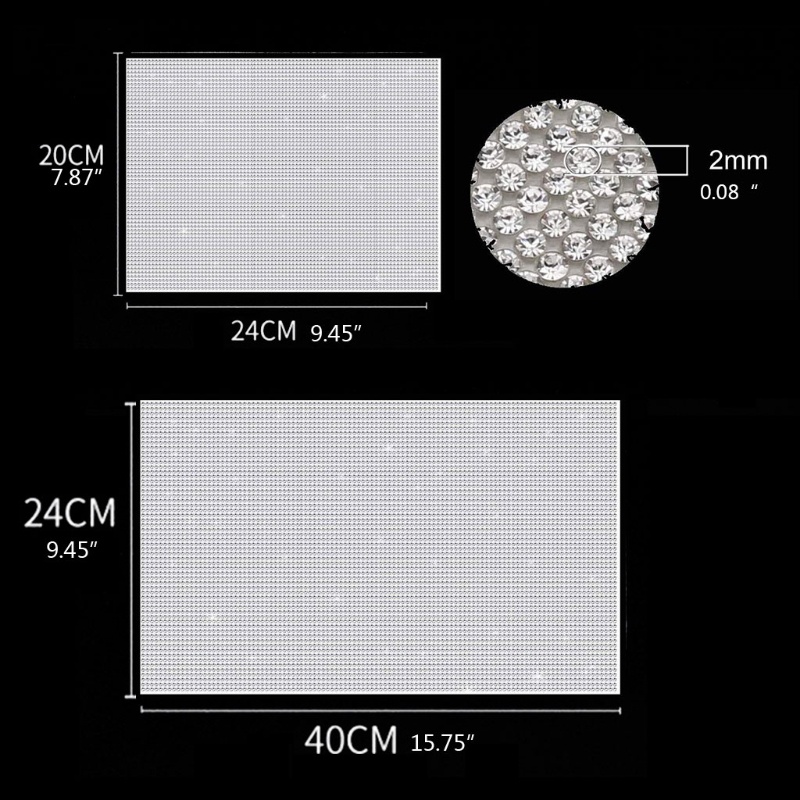 SIY  Rhinestone Stickers Self Adhesive Stickers for Car Phone Case Decorations