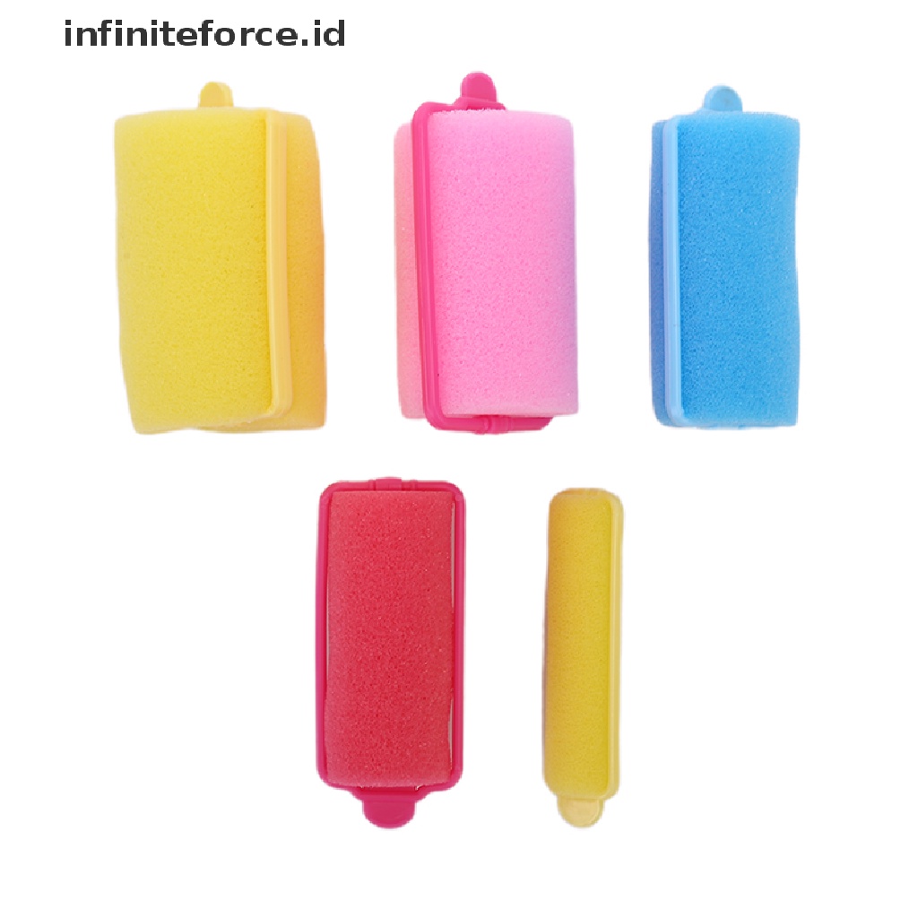 Infiniteforce.id 1 Set Roller Spons Pengeriting Rambut Gaya Vintage