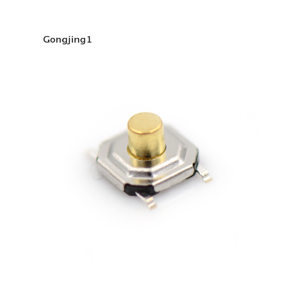 Gongjing1 20pcs Saklar Tombol Tekan Micro 4x4 X 3mm Bahan Tembaga Anti Air