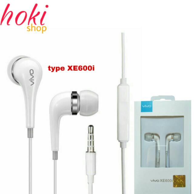 VIVO XE600i Earphone Putih - Headset Original 3.5mm