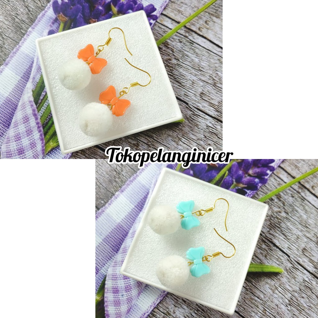 Anting Fashion Aksesoris Wanita anting  Korea Style Murah Kekinian Giwang kekinian