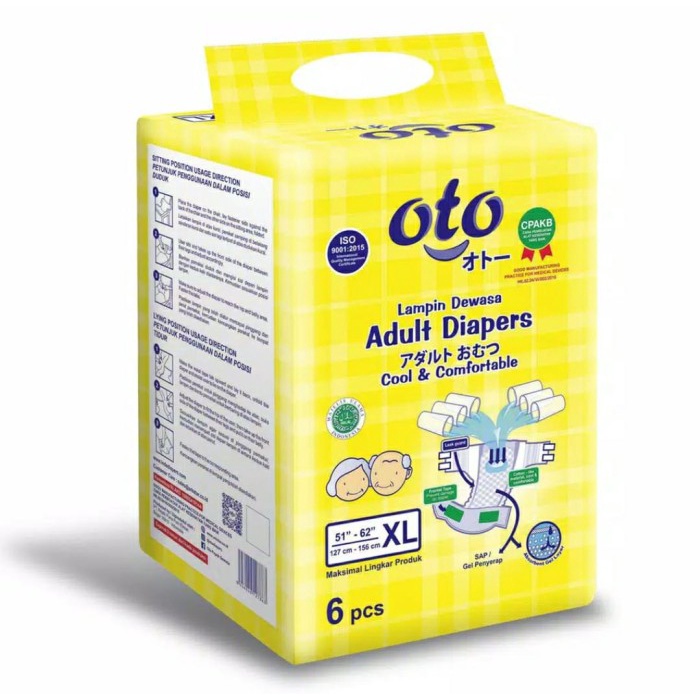 OTO ADULT DIAPERS XL6