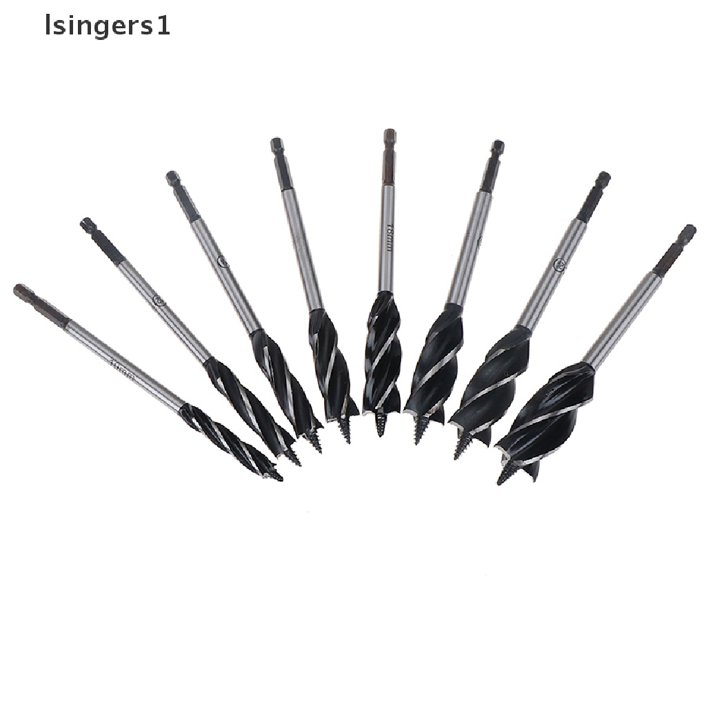 (lsingers1) Set Mata Bor Twist 10-25mm Untuk Pengerjaan Kayu