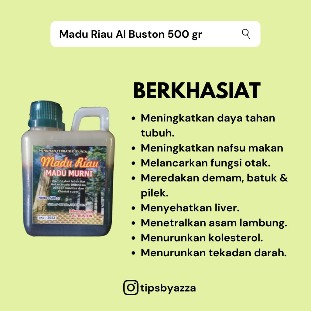 Madu Hutan Sialang Riau Asli 500 gram