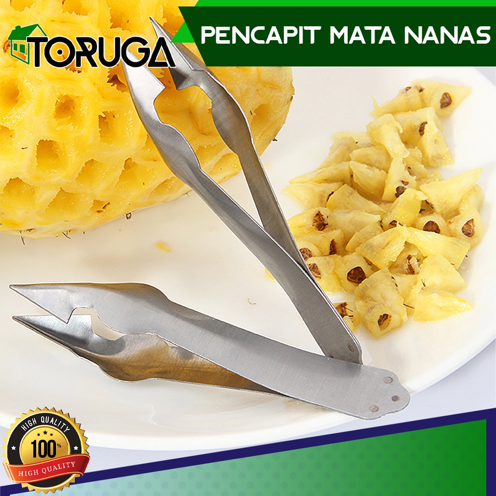 Capitan Mata Nanas Penjepit Pengupas Nanas Stainless Steel Pineapple Eye Remover