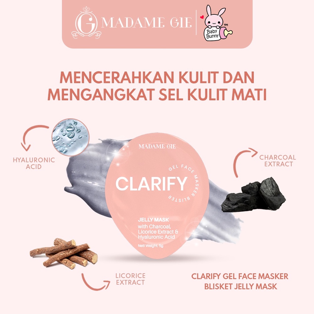 ❤ BELIA ❤ MADAME GIE Luminous Sheet Mask | Sky Eye Under Eye Pad | Gel Face Mask Blister | BPOM