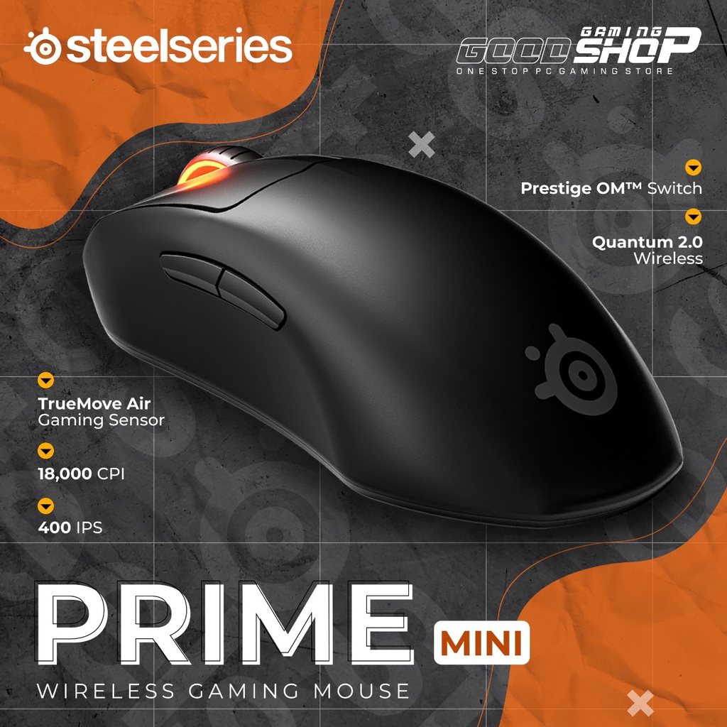 Steelseries Prime Mini - Dongle Quantum 2.0 Wireless - Gaming Mouse