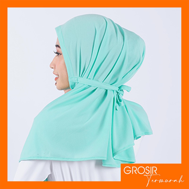 TERLARIS..Jilbab AT HOME size L | Hijab Non Pet I Kerudung Instan Kaos